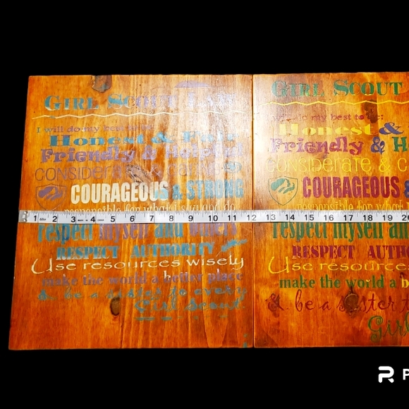 Girl Scout Law Thick Solid Wood Plaques - Picture 6 of 6